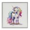 Stupell Industries Watercolor Unicorn & Rainbow Mane Framed Giclee, design by Creative Studio